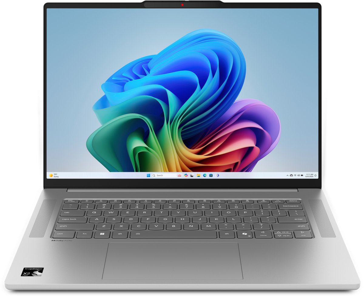 Lenovo IdeaPad Slim 5 15Q8Y11 - Copilot+ Laptop - Snapdragon X2 Plus - 16GB/512GB - azerty