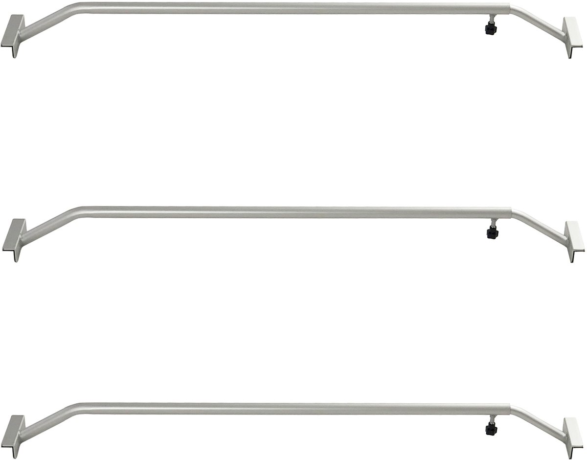 TRUTZHOLM Aluminium XL Huifbeugels Set van 3 - Verstelbaar 130-210cm - Universele Dekzeilsteun Grote Aanhanger Plateauwagen