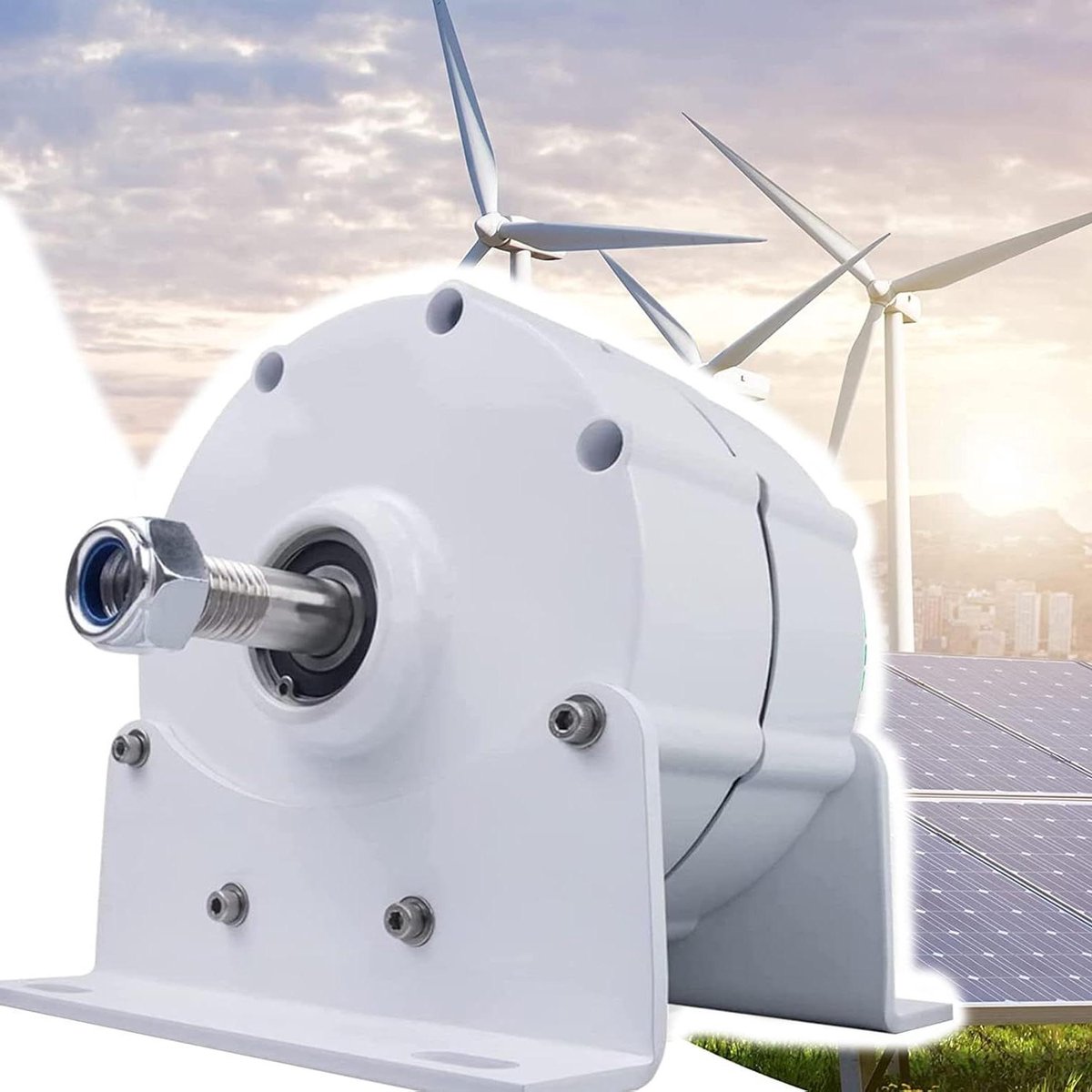 Permanente Magneet Generator - Dynamo AC - Windenergie Opwekken - Driefasig Gearless - 800 Watt 48 Volt - null