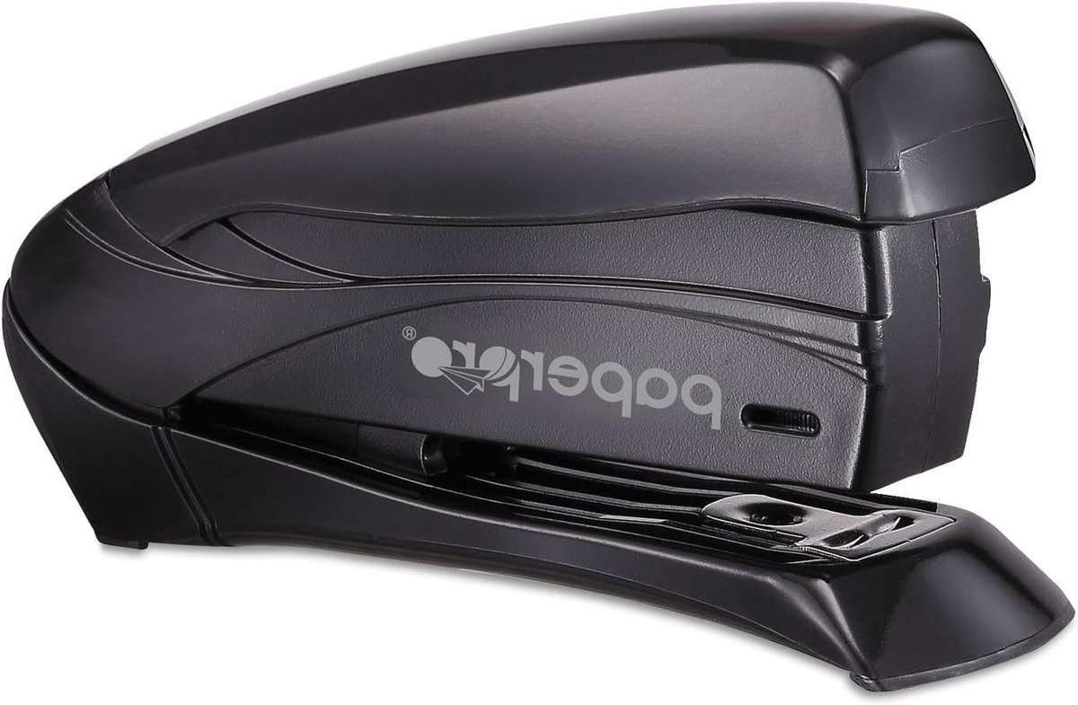 Compact Stapler - Lichtgewicht Nietmachine - Papier Verwerken - Eén Vinger Bediening - 15 Vel - Zwart