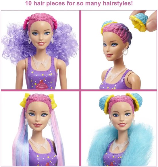 Barbie Color Reveal Cupcake Hair Change - Verrassingspop met 25 Accessoires van Barbie — afbeelding 5