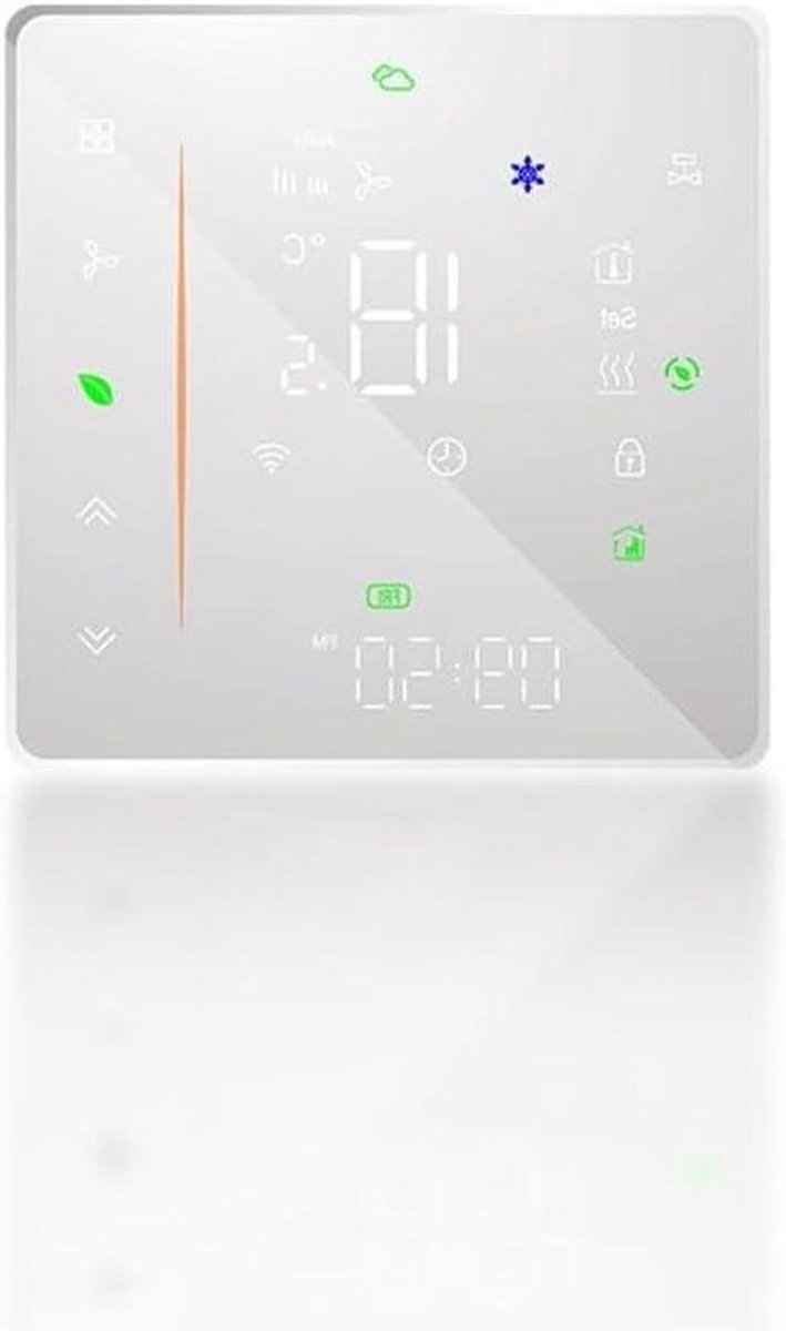 Slimme Thermostaat - Temperatuurregelaar WiFi - Energie Besparen - Voice Assistant Compatibel - 10 x 10 x 6 cm - Wit