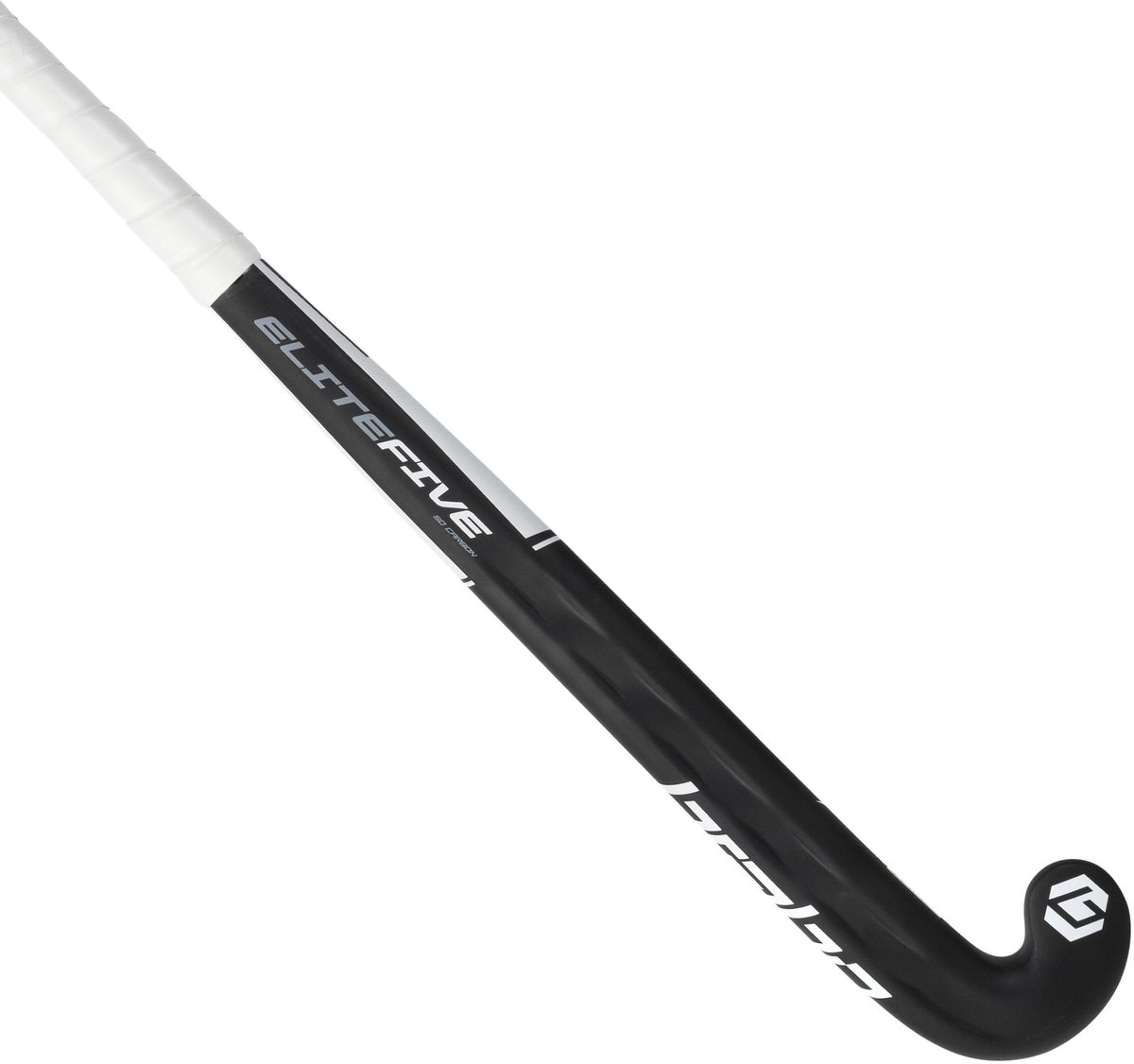 Brabo Elite Five WTB Carbon LB Bk/Wh Senior Hockeystick