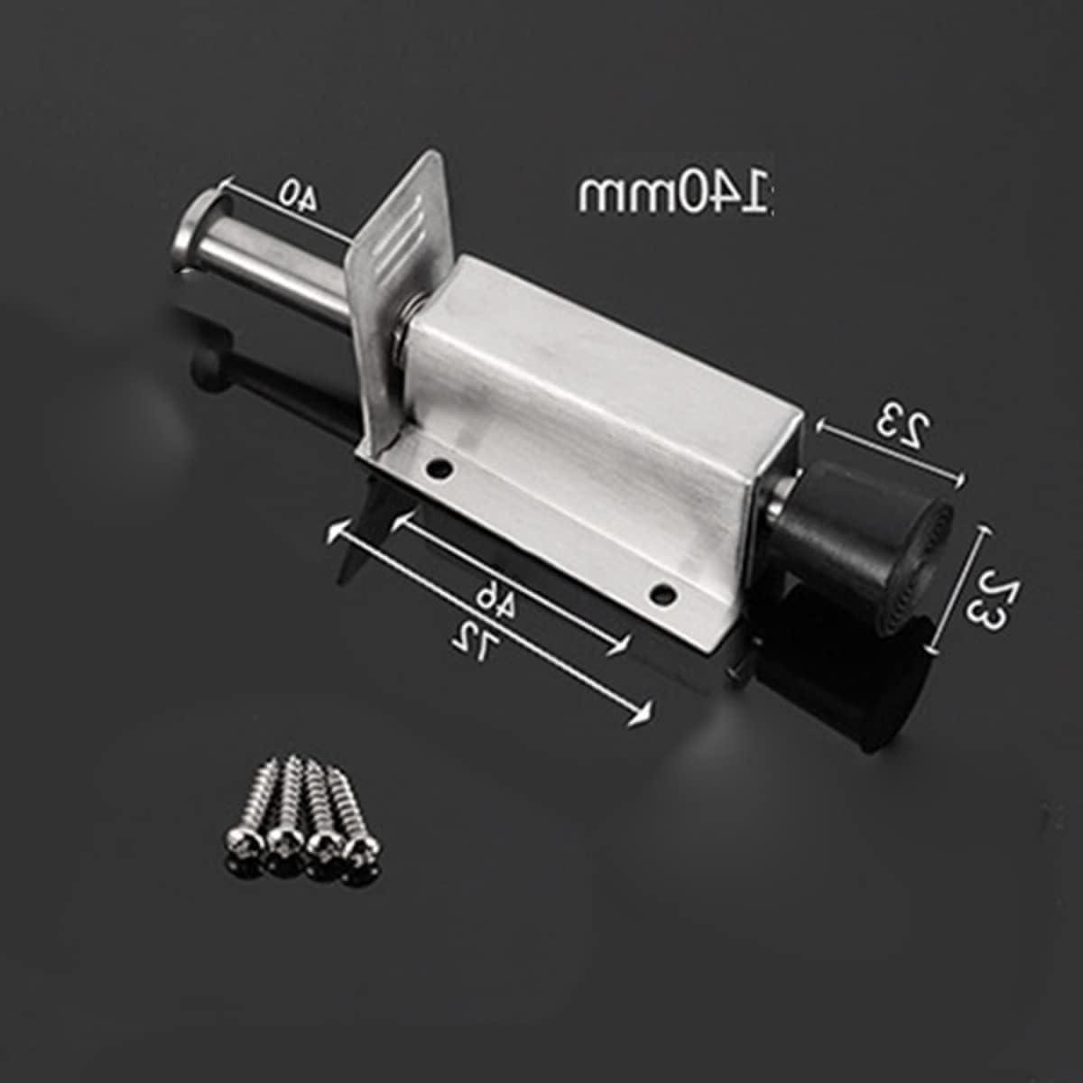 Deurstopper - Magnetische Vanger - Deur Open Houden - Voetbediening - Roestvrij Staal - Zwart