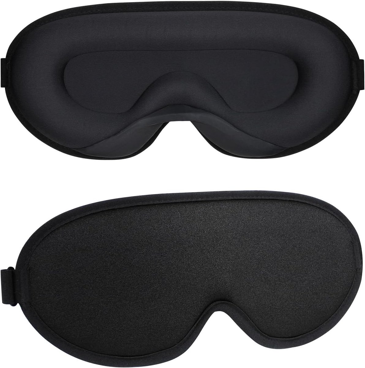 Slaapmasker - Luxe 3D ontwerp - Comfortabel - Lichtblokkerend - Verstelbare band - Zwart.