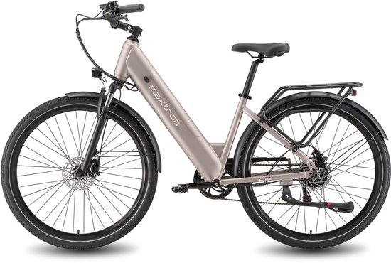 Maxtron Marathon Elektrische Fiets - 810Wh Accu (22.5Ah) - Actieradius tot 160 km - 700C×50C Banden - Shimano 7 Versnellingen - Aluminium Frame - Verende Voorvork met Lock-out - Hydraulische Schijfremmen - Stadsfiets - Max. Belastbaar 120 kg - Paars van Maxtron — afbeelding 2