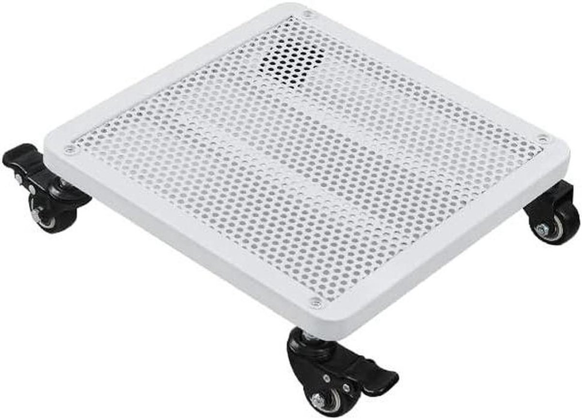 Plantenpot Trolley - Bloempot Verhuizer - Planten Verplaatsen - Met Remmen - 25x25cm - Wit