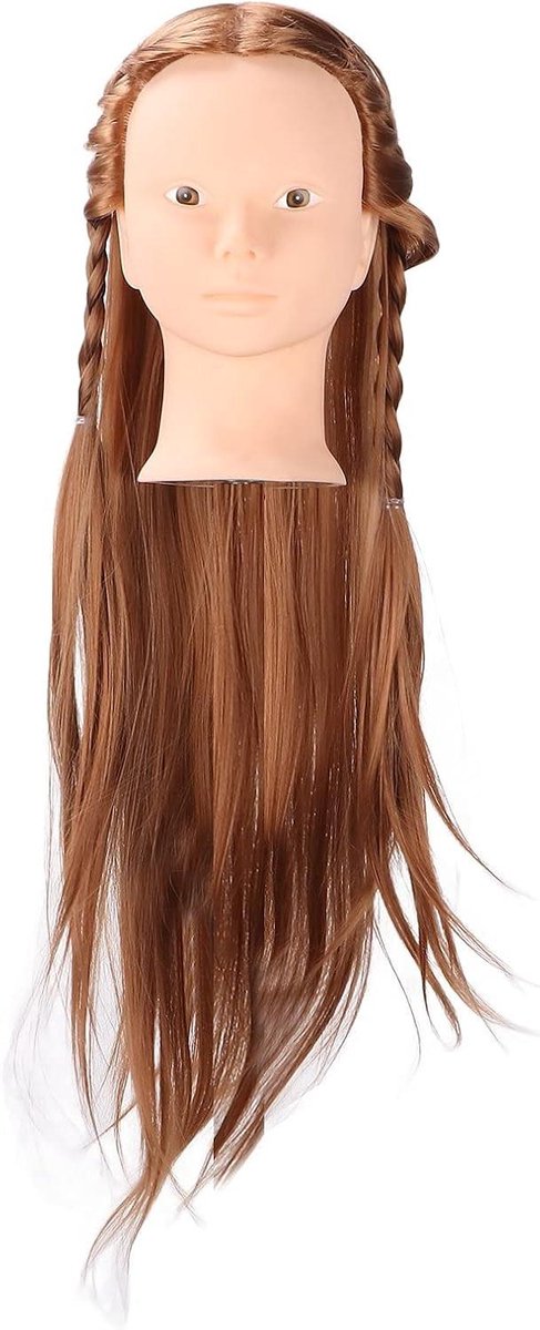 Mannequinhoofd Haarvolume - Oefenhoofd Kapper - Haar Vlechten Oefenen - Groot Haarvolume Vezel - 28 x 17 x 15 cm