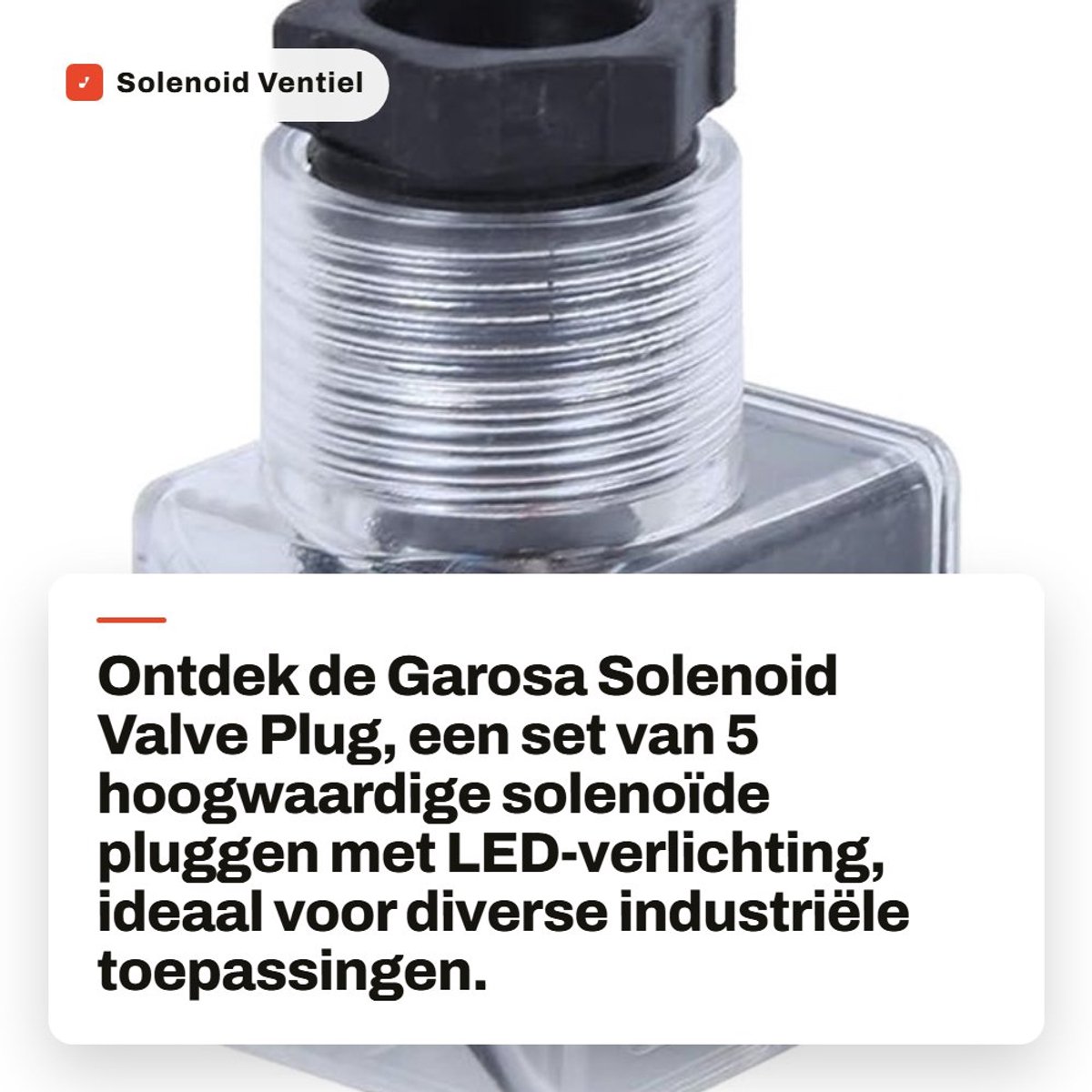 Dailygoods - Solenoid Ventiel Plug - Hydraulische Oplossing - Set van 5 Stuks - LED Verlichting - Universeel Gebruik - 24V - Geschikt voor Diverse Toe...