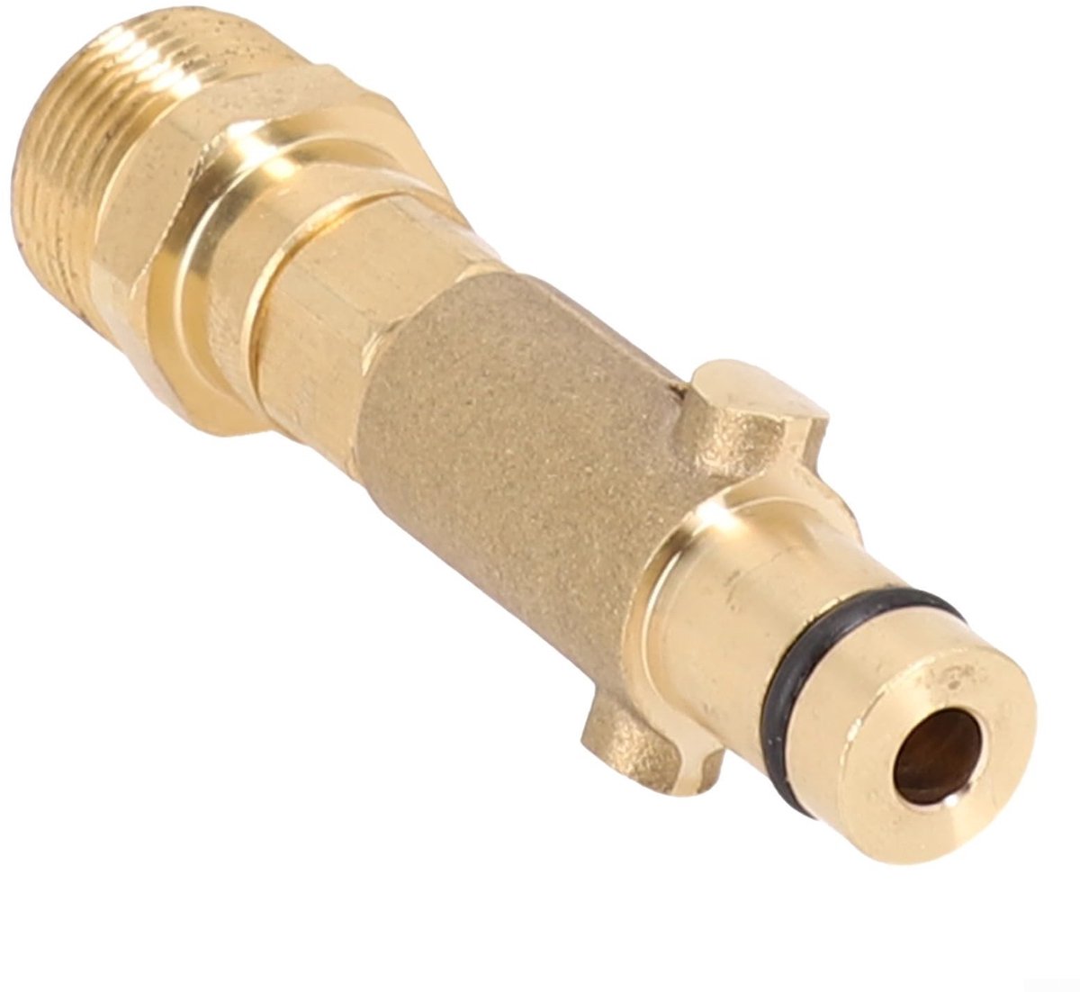 Dailygoods - Hogedrukreiniger Adapter - Messing Bajonet - Duurzaam en Stevig - Geschikt voor Nilfisk - 8 x 8 x 3 cm - Voor Hogedrukreinigers