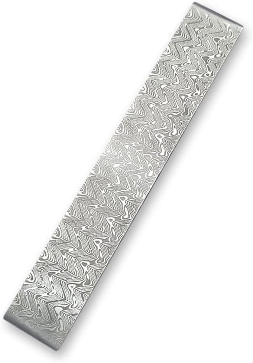 Damascus Wit Staal Damascus Billet Patroon Staal Snijden Embryo Gesmeed Geharde Materialen Glad voor DIY Custom Messen Maken