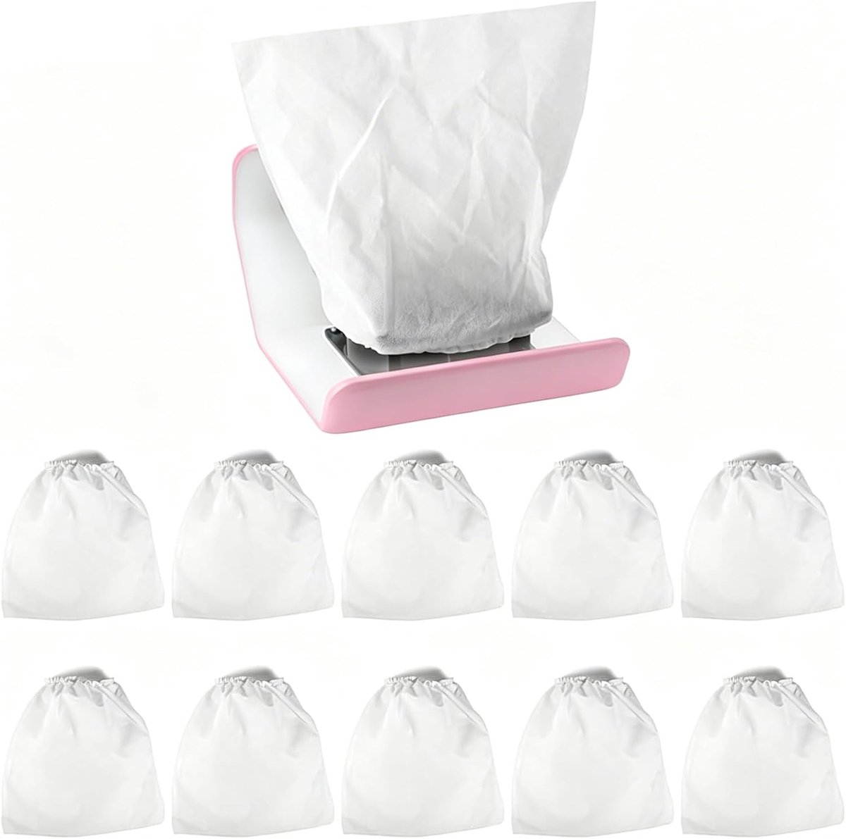 Stofzak voor Nagelstofzuiger, 10 Stuks Non-woven Vervangende Zakken, Nagelstof Opvangzak voor Nagelmachines en Nagelsalon Stofreinigingsgereedschappen