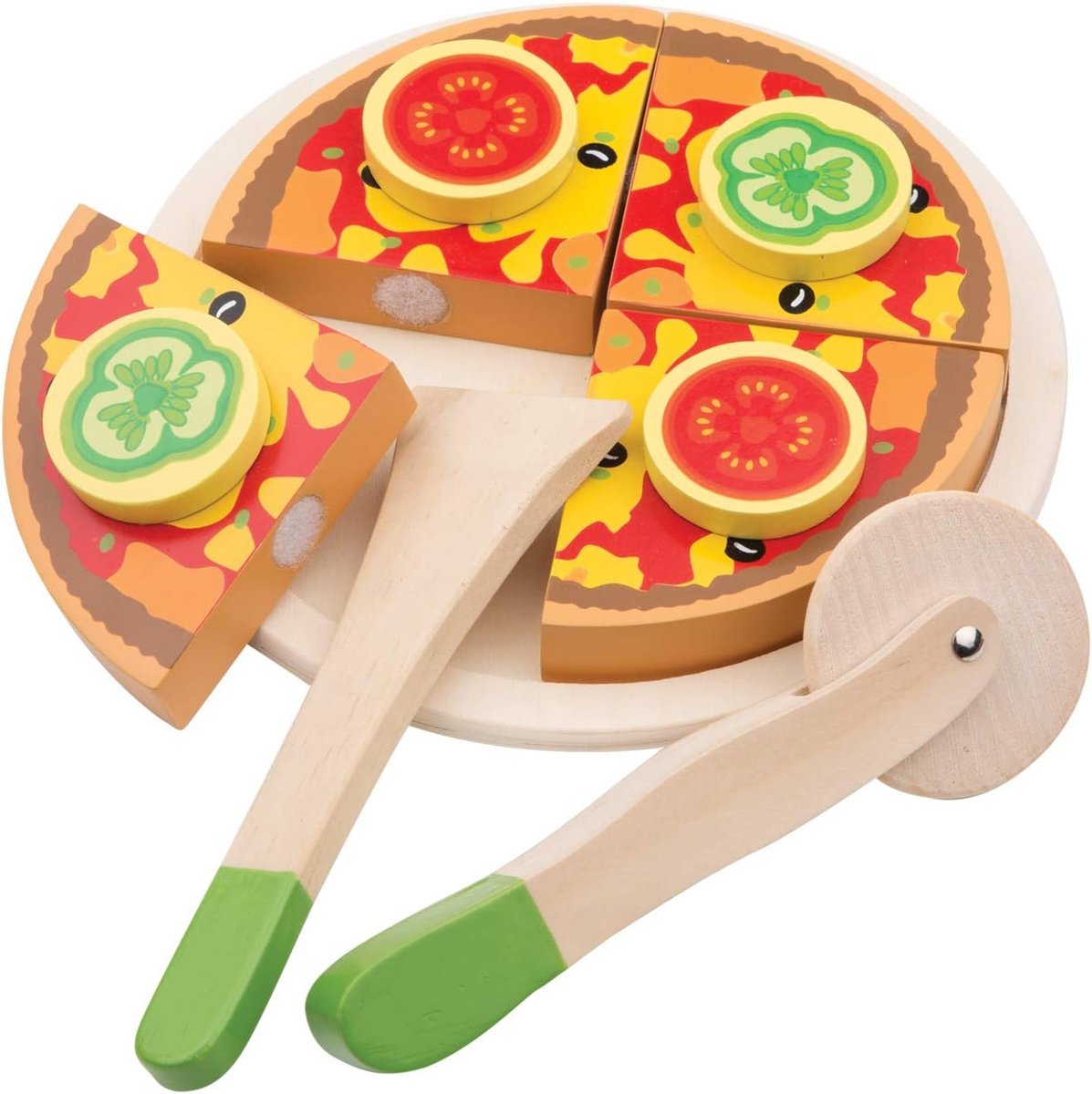 Classic Toys Snijset Pizza Groente