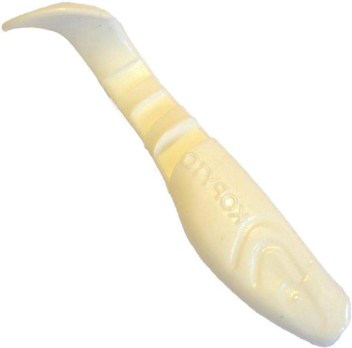 Rubber Vis - Softbait Set - Vissen Op Roofvis - Gekartelde Staart - 8 cm - Wit