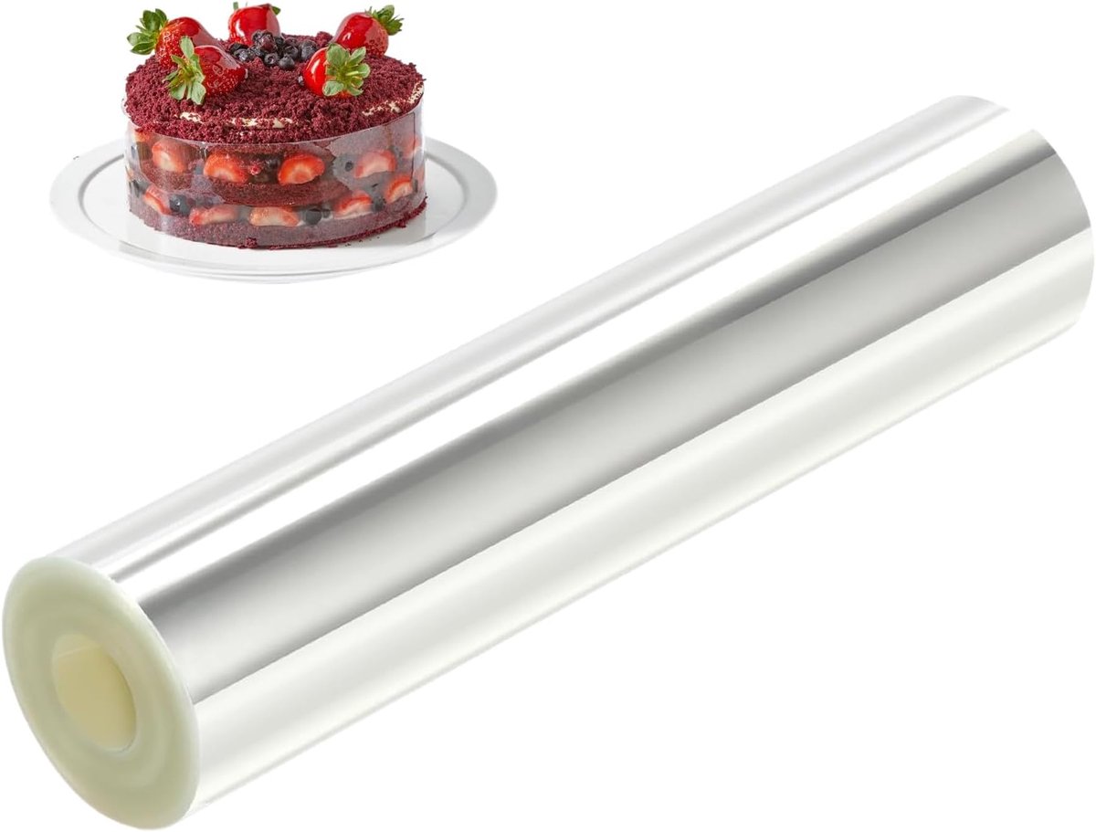 Acetaat Roll Mousse Cake Vellen Acetaat Kragen Verdikker Strips Bakken Chocolademousse Versieren