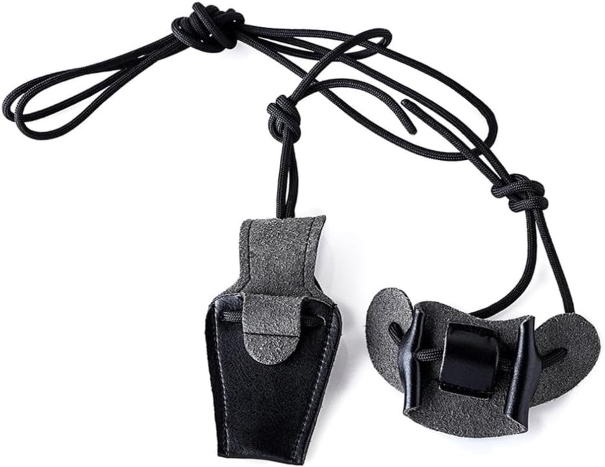 Spankoord voor boogschutters, lederen boogspanner voor recurveboog, boogspanhulp voor recurveboog en langboogaccessoires