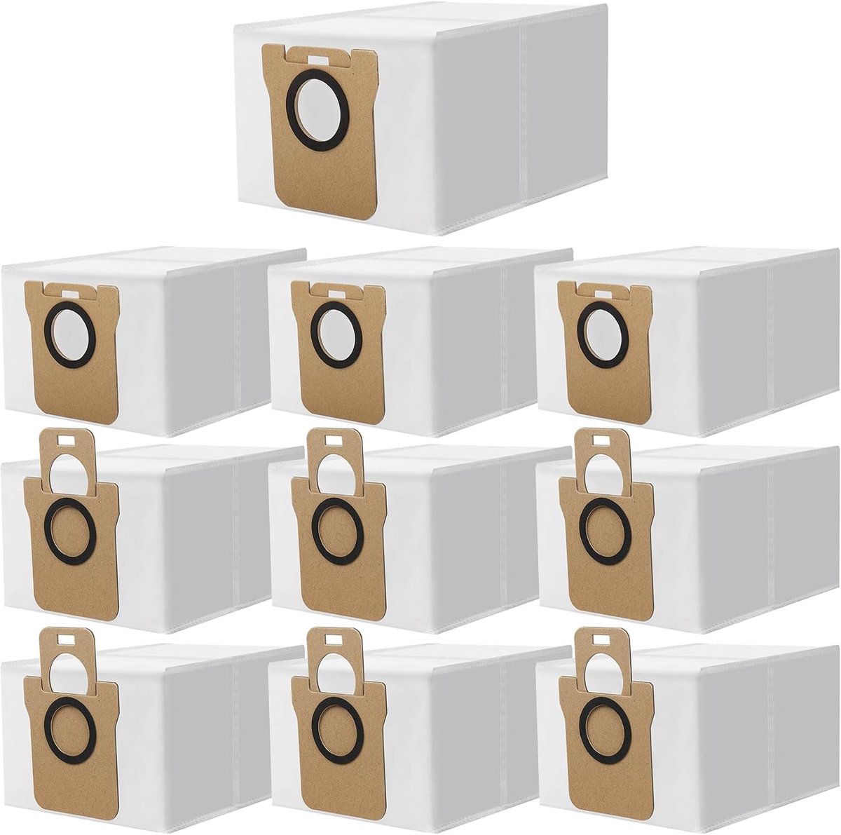 10 Stuks Stofzakken voor Xiaomi X10+ X20+ Dreame L10s Ultra L10 Ultra, 2.5L Vervangzakken Stofzuigeraccessoires