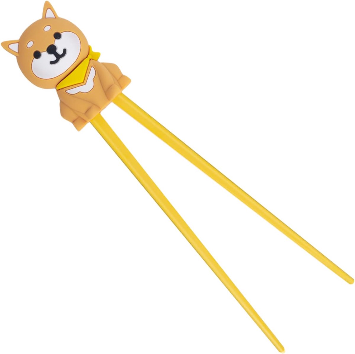 terugverende beginnersstokjes, herbruikbaar antislip hittebestendig, Shiba Inu hond, noedels ramen eetgerei