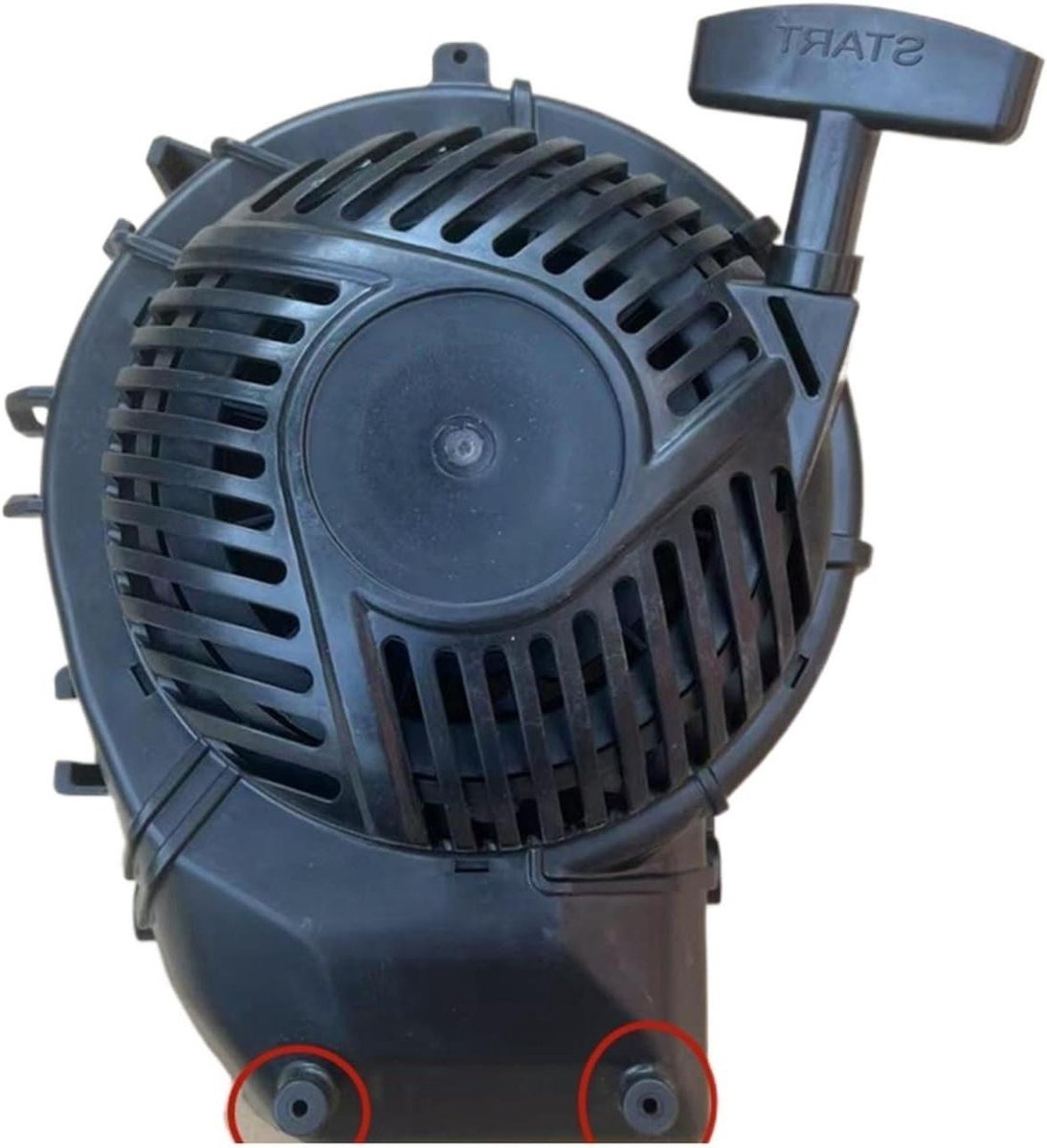 Repeteerstarter Pull Start - Starter Motor Onderdeel - Gazonmaaier Reparatie - Specifiek voor DV150 DV170 - 2 Gaten - Zwart
