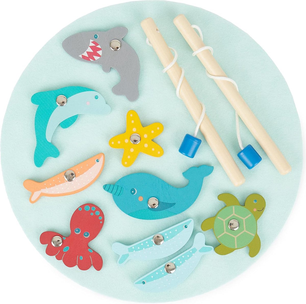 magnetisch visspel voor kinderen - vissen vissen - Montessori visspel