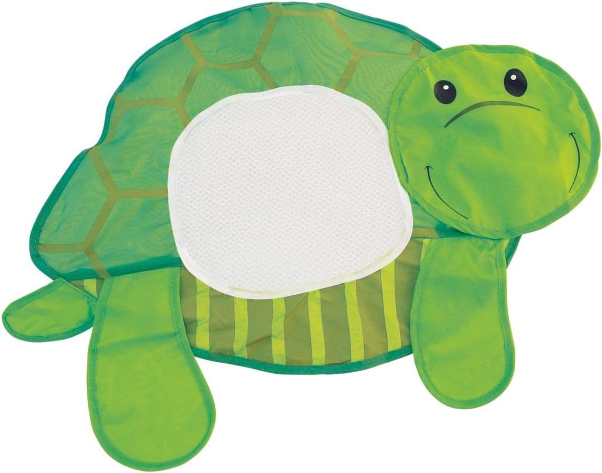 04004529 badnet schildpad, speelgoedopslag voor de badkuip, opslag van badspeelgoed, net voor badspeelgoed met zuignap voor bevestiging, groen