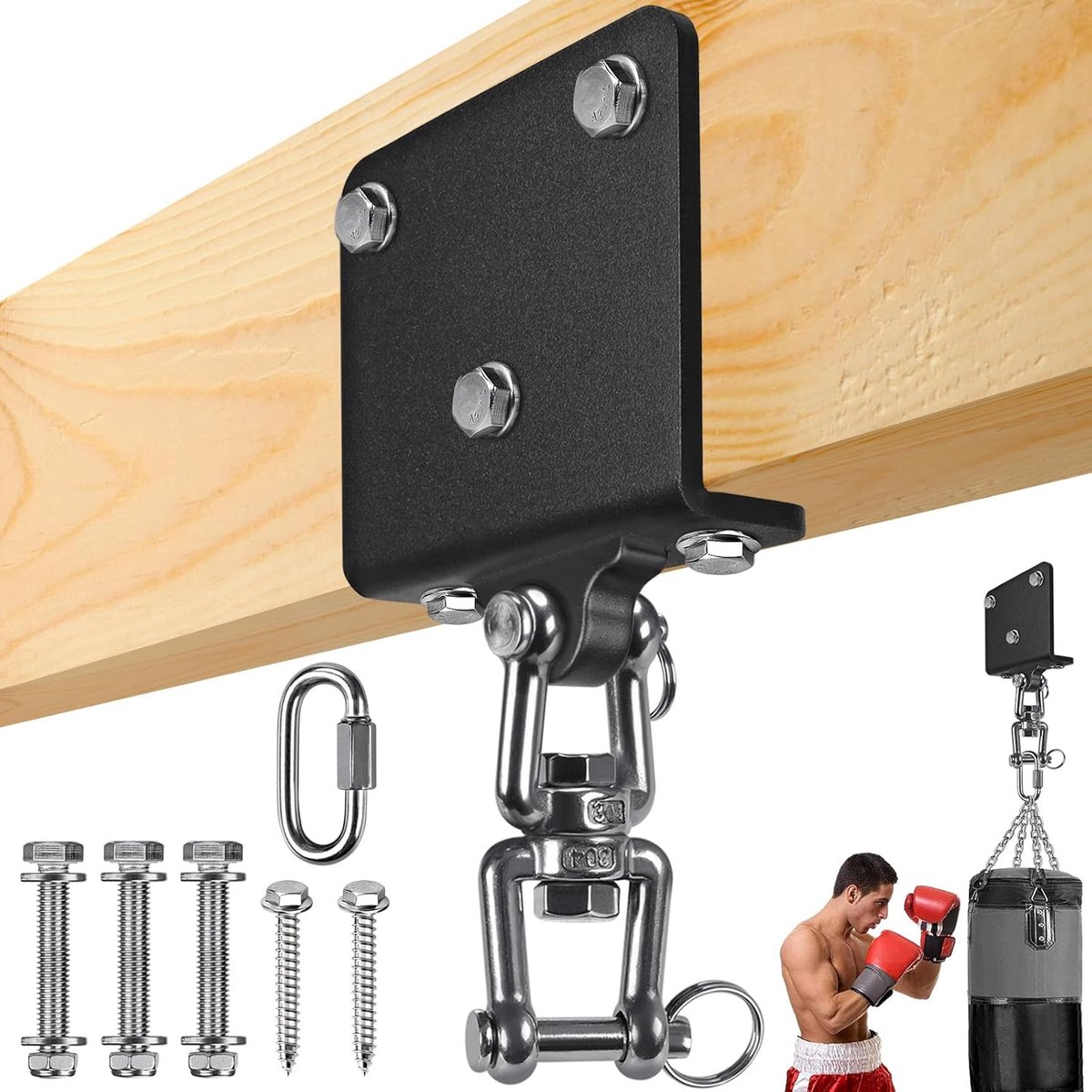 Bokszak Hanger Zware Tas Beam Mount Hardware 360 ° Draaibare Bokszak