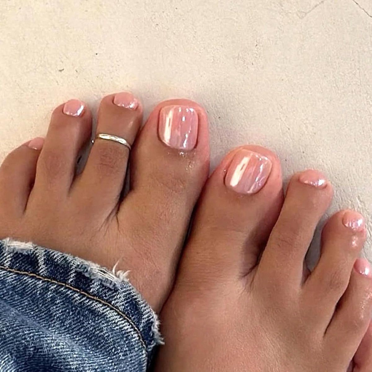24 stuks Franse tip valse teennagels, korte vierkante nepteennagels