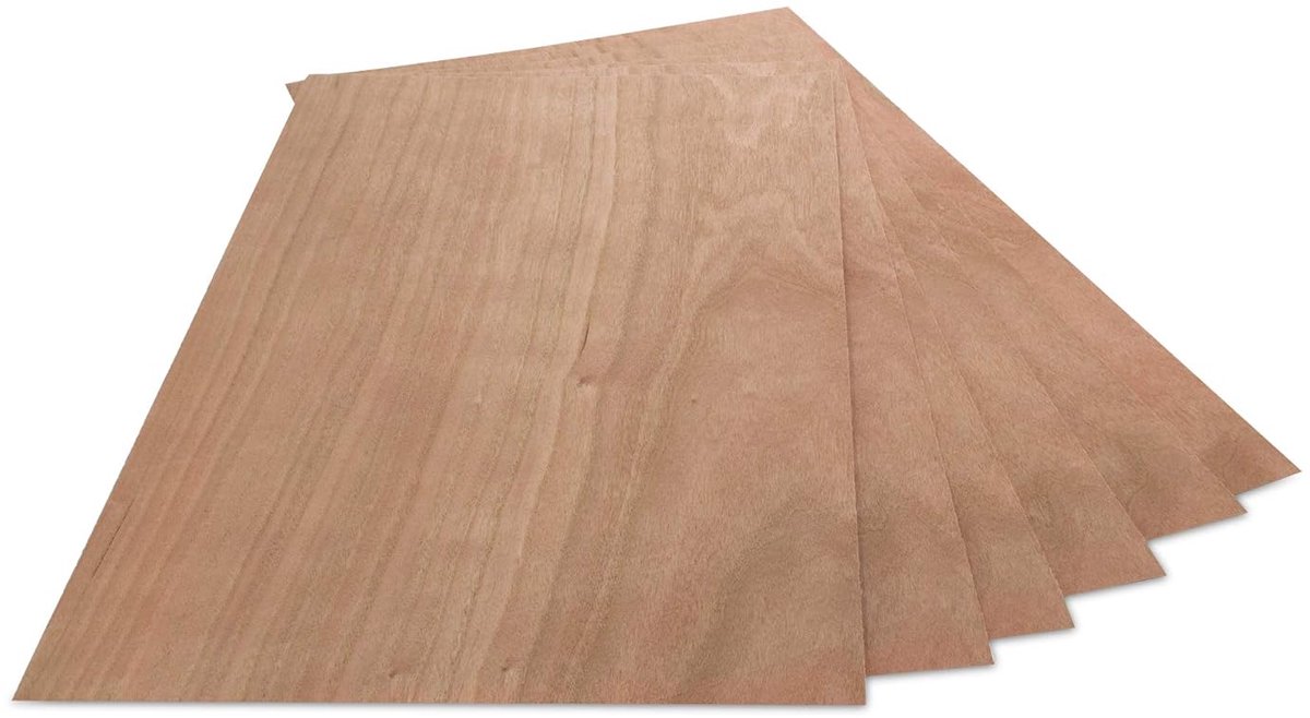 Kersenboom Houtfineer - Pak van 6 vellen - A4-formaat (ongeveer 21 cm