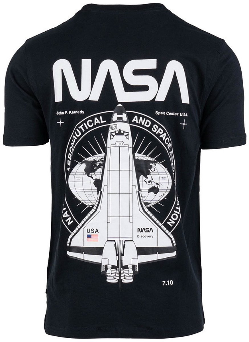 T-shirt NASA Zwart L
