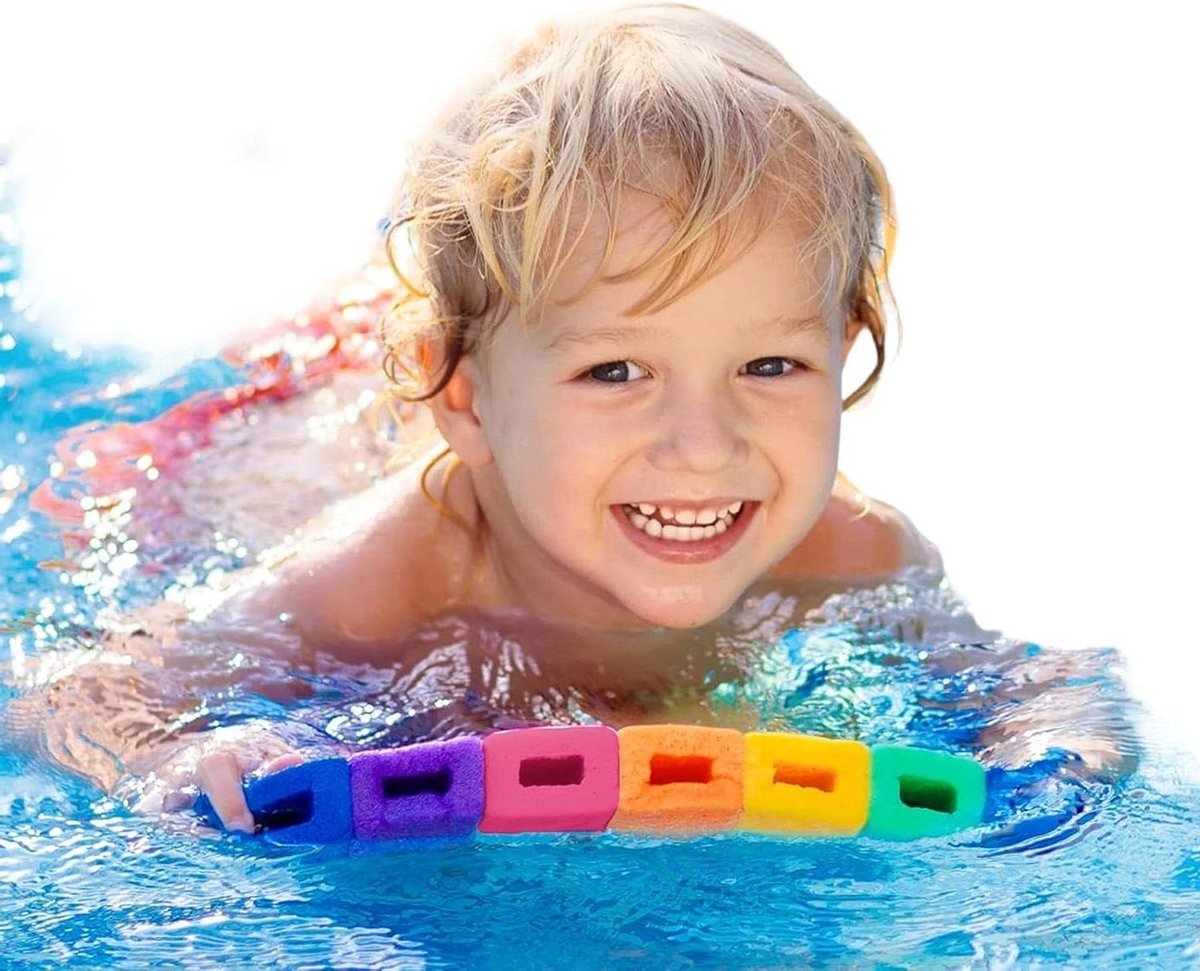 Zwemplank EVA-schuim - Zwemhulp Kinderen - Zwemvaardigheden Verbeteren - Ergonomische Ondersteuning - 50 x 32 x 3.5 cm - Meerkleurig