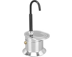 Moka Pot Koffiezetapparaat - Espresso Maker Aluminium - Koffie Zetten - Snelle Bereiding 90 Sec - 17 x 8.5 cm