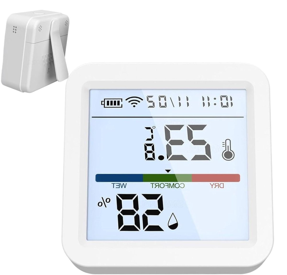 Temperatuur en Vochtigheidssensor - Luchtkwaliteit Monitor - Huis Automatisering - Directe Smart Home Connectie