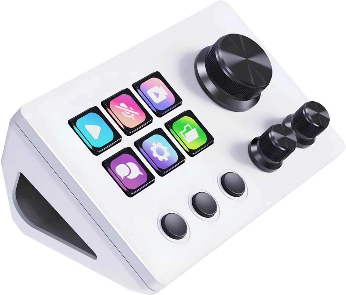 JCP® Stream Deck - Streamingdeck - Streaming Deck - Wit - 17cm x 13cm x 7cm