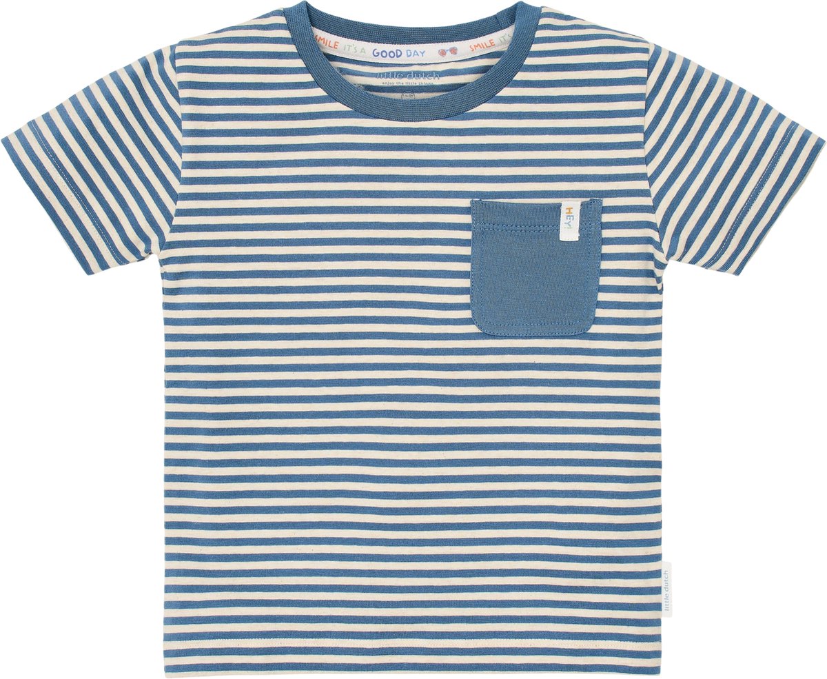 Little Dutch - Jongens Shirt - Blue - Maat 98