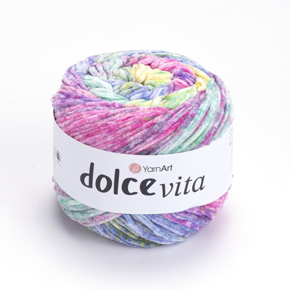 YarnArt Dolce Vita Chenille Verloopgaren - 100% Micropolyester - voor Truien en Vesten Haken en Breien - 150g / 260m - Kleur 3411