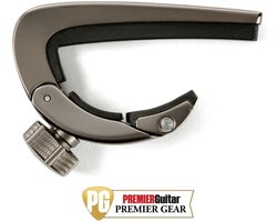 Dunlop DPCGM Pivot Capo, Gun Metal - Capodaster voor staalsnarige gitaar