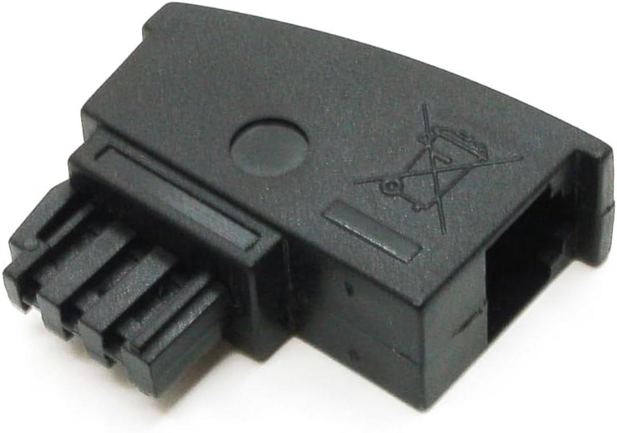 Telefoonadapter - Telefoonstekker TAE-F - Vaste Telefoon Aansluiten - Duitse TAE-F Standaard - Standaard Formaat - Zwart