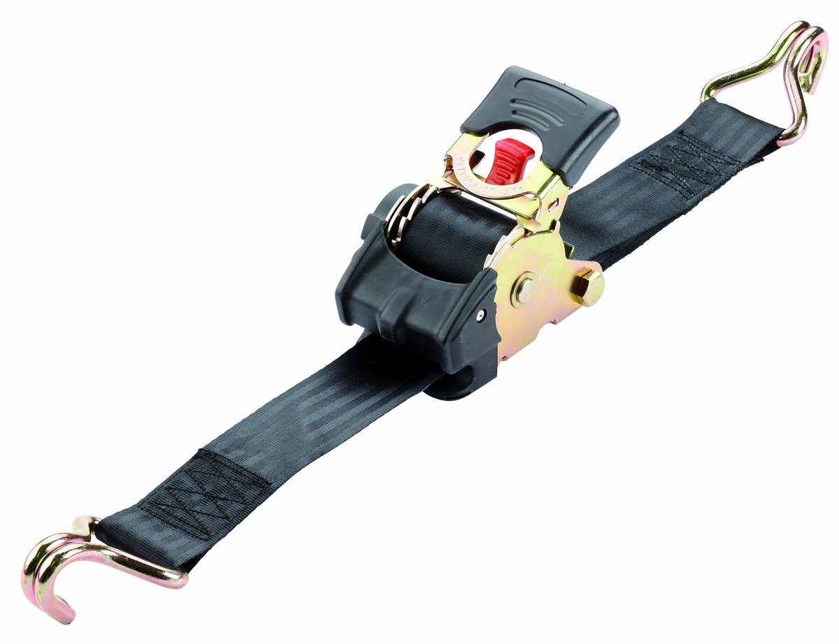 SnelShoppen - Spanband met Automatisch Oprolmechanisme 50 mm breed, 3,0 m lang, 750 daN trekkracht, Ideaal voor Transport, Tuin en Camping