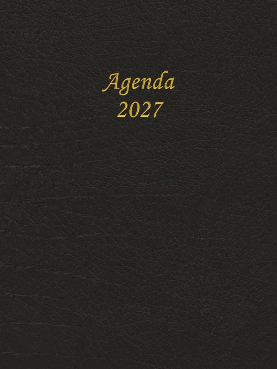 SnelShoppen - Agenda 2027 A4 Semainier Professioneel - 2 Pagina's per Week met Uren - 12 Maanden van Januari tot December - Perfect voor Werk en Plann
