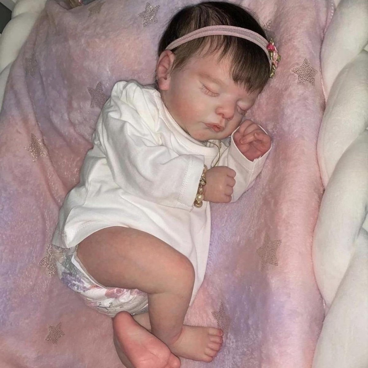 Handgemaakte pop - Levensechte baby - Kinderspeelgoed - Zacht stoffen lichaam - 457 cm - N.v.t.