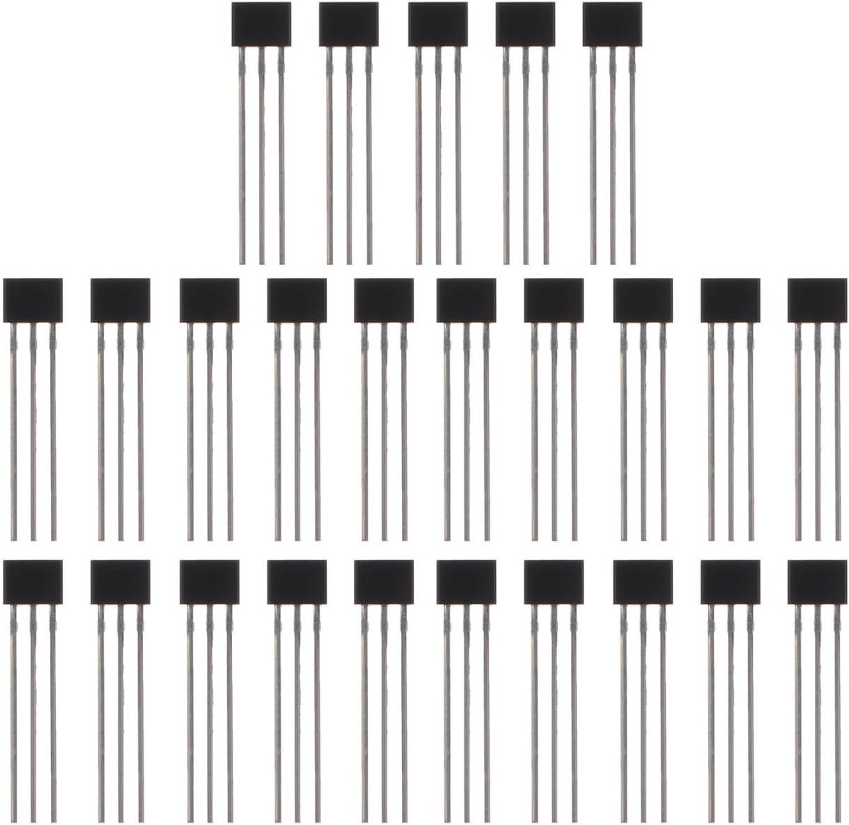 25 Stuks Hall Effect Sensoren - Magnetische Detector voor Precisie Metingen en Toepassingen