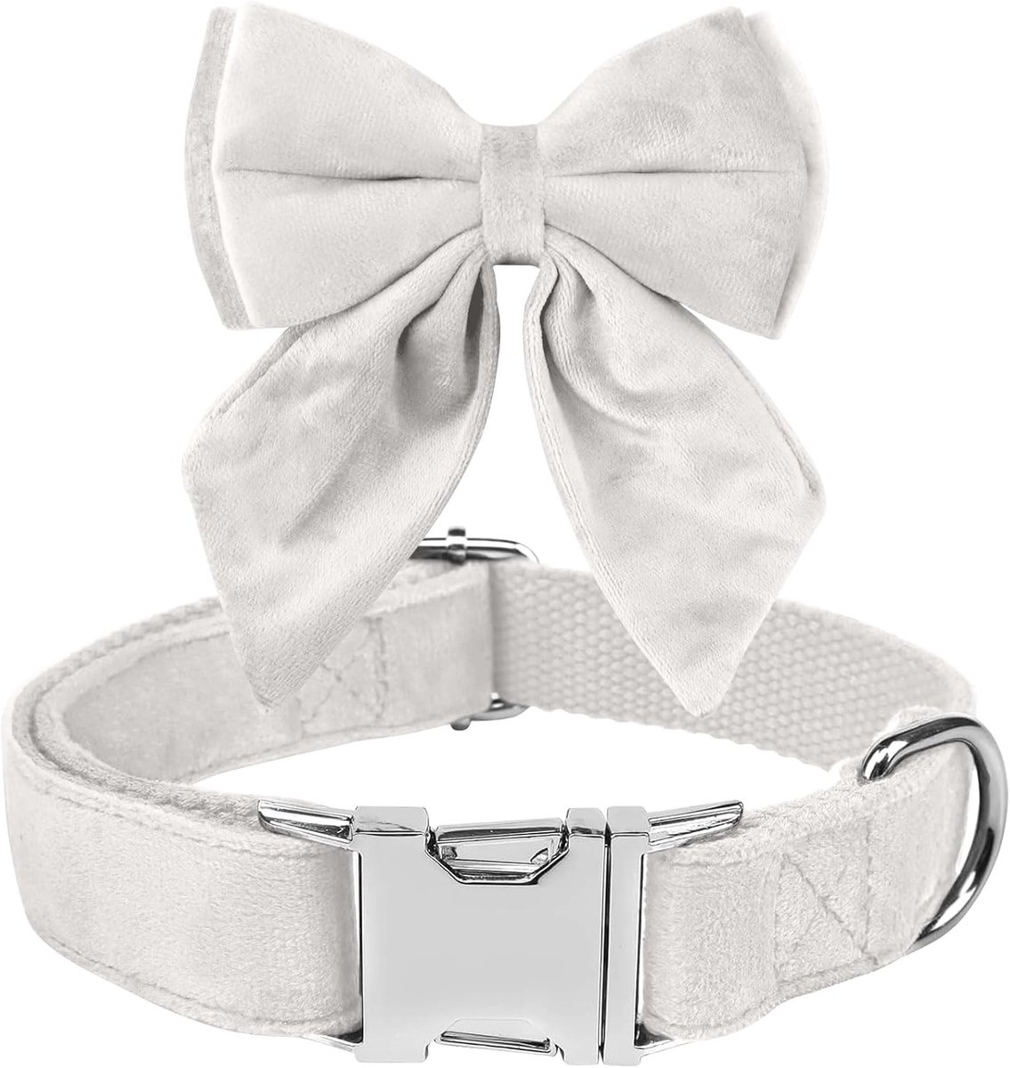 Ktwsuef Fluwelen hondenhalsband, vlinderdas voor honden, comfortabele