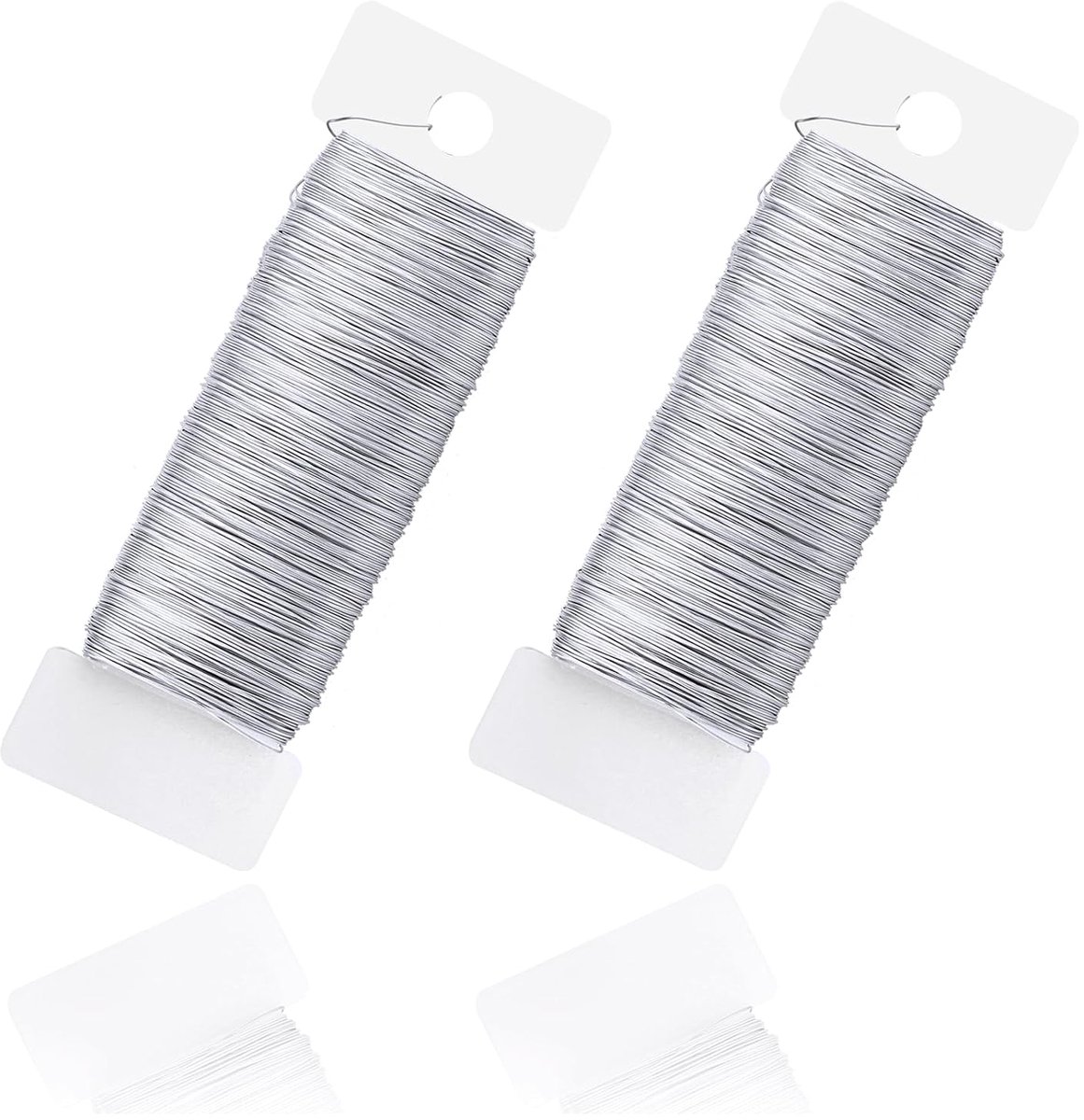 Draad, 2 rollen draad voor het knutselen, sieradendraad, knutselen, bloemendraad, bloemistendraad, wikkeldraad, knutseldraden voor bloemisterij, sieraden maken, knutselwerk