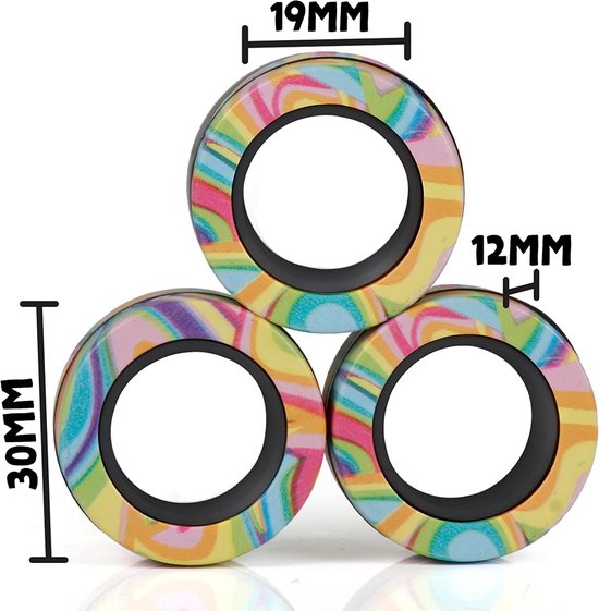 ringen, fidget-speelgoed, anti-stress fidget speelgoed, ADHD, magische vingerring, speelset, fidget magnetische ringen, leuk cadeau voor volwassenen, tieners en kinderen — afbeelding 3