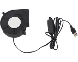 USB-pc-computerbehuizing Ventilator, Ventilator-koelventilator, DC 5V Borstelloze 3800 RPM 22 CFM Computer-koelventilator voor Pc-elektronica 3D-printer