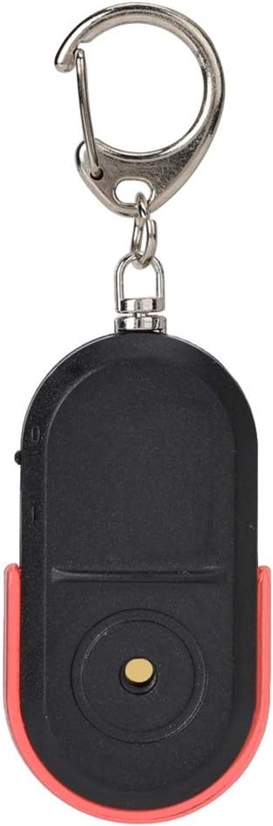 Anti-verloren Alarm, Fluitgeluid Sleutelzoeker met LED-licht, Sleutelhangerzoeker voor Sleutels Portemonnee Telefoonbril Bagage Huisdiertracker(rood)