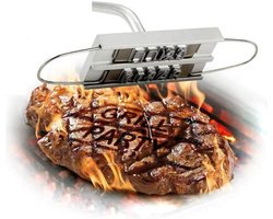 BBQ Branding Iron with Changeable Letters for Personalized Grilling