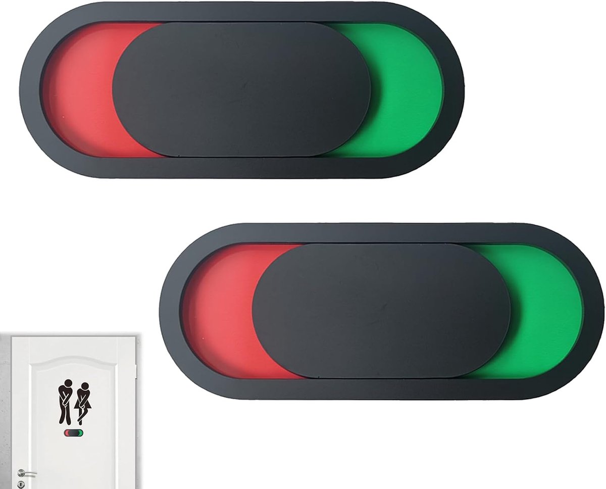 Bordjes, bezet bordje toilet, deurbordje bezet vrij, niet storen