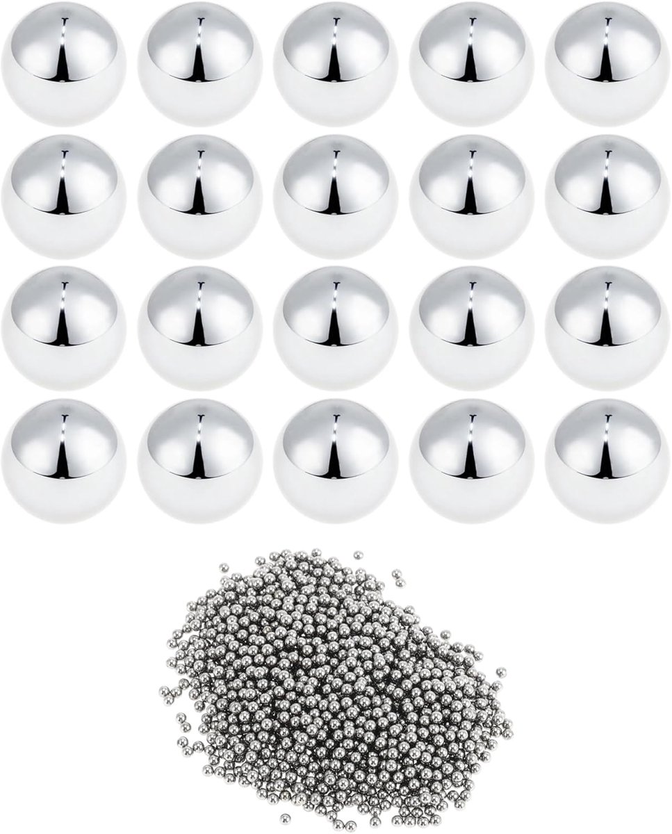 ABSOPRO G100 Lagerkogels, G100 Lagerstaal, G100 Precisiekogels, zilverkleurig, 1500 stuks 1,5 mm