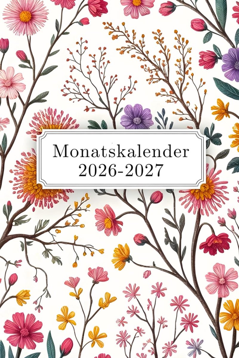 SnelShoppen - Monatskalender 2026-2027 | DIN A5 Terminplaner | 1 Maand op 2 Pagina's | Inclusief Jaaroverzichten, Contacten, Wachtwoorden, 2-Jaren Kal